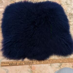 Fluffywool  Navy Blue Cushion Cover